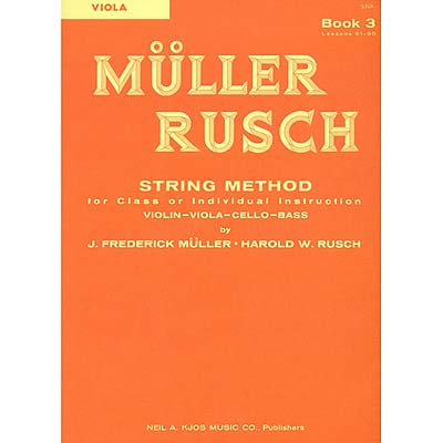 String Method, book 3, Viola; Muller/Rusch (Kjos)