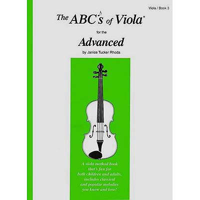 ABCs of Viola, book 3, for the Advanced; Rhoda