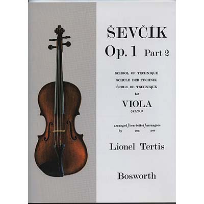 School of Technic for viola, opus 1/2; Otakar Sevcik (Bosworth)