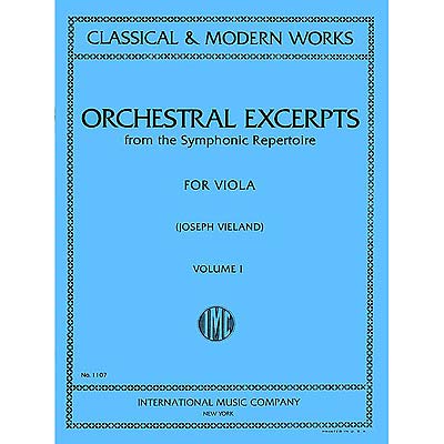 Orchestral Excerpts, volume 1, viola (Vieland); Various