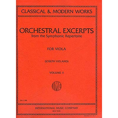 Orchestral Excerpts, volume 2, viola (Vieland); Various