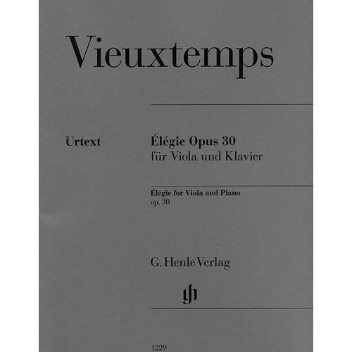 Elegie for Viola and Piano, op. 30, urtext edition; Henri Vieuxtemps (G. Henle)