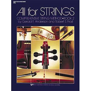 All for Strings, Book 2/piano accompaniment (violin/viola/cello/bass); Anderson/Frost (Neil A. Kjos)