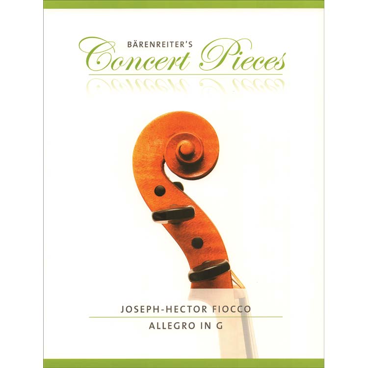 Allegro in G Major, violin and piano (Sassmannshaus); Joseph-Hector Fiocco (Barenreiter)