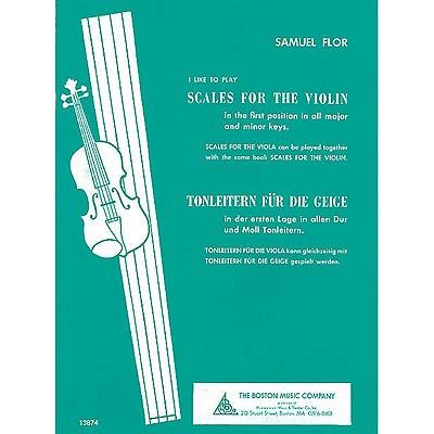 I Like to Play Scales for the Violin; Samuel Flor (Boston Music Company)