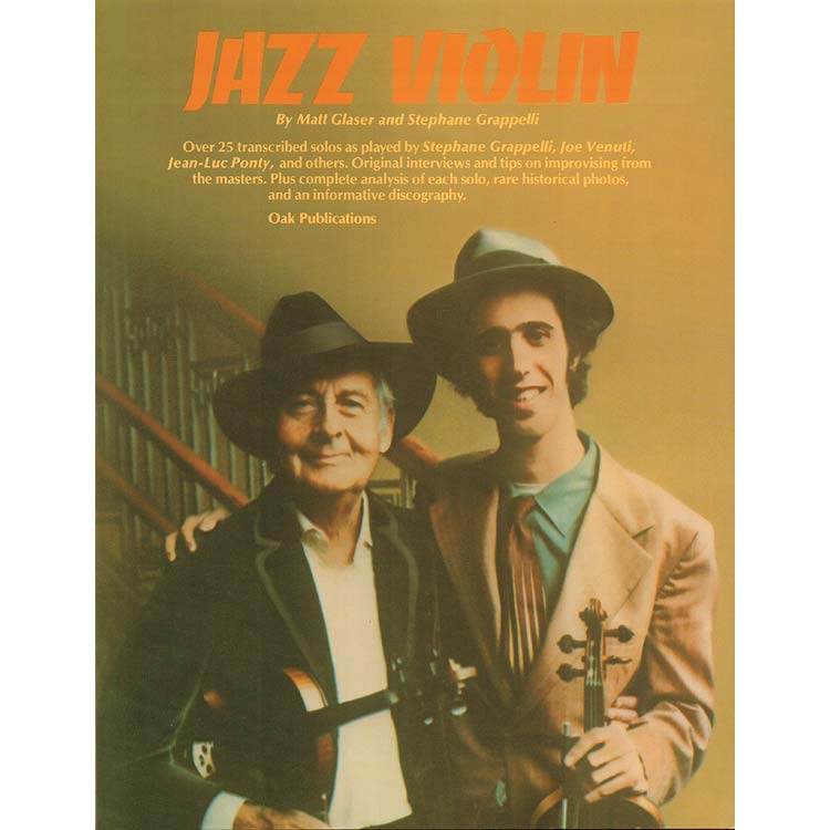 Jazz Violin, Stephane Grappelli; Matt Glaser (Oak)