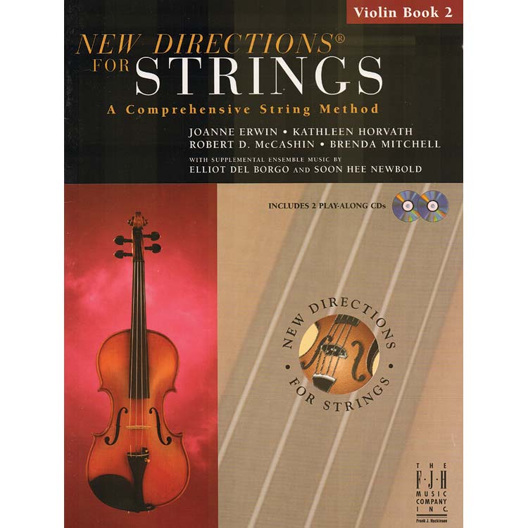 New Directions for Strings, for violin, Book 2, Book/2CDs (FJH Music)