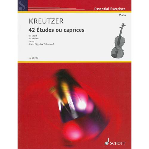 42 Etudes or Caprices for violin; Rodolphe Kreutzer (Schott) Johnson