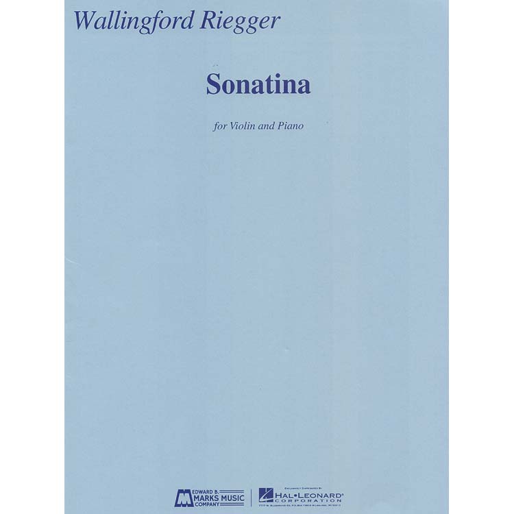 Sonatina for violin and piano; Wallingford Riegger (Marks)