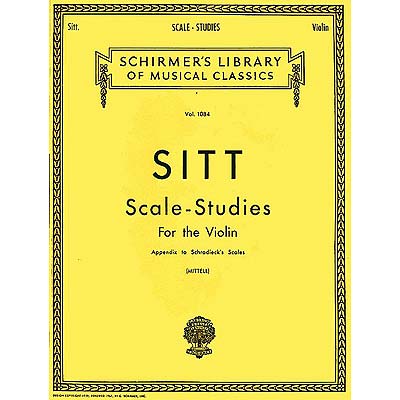 Scale Studies for violin; Hans Sitt (G. Schirmer)