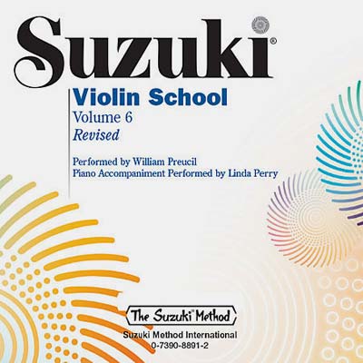 Suzuki Violin School, Volume 6 CD (Preucil) - Revised Edition