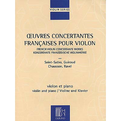 French Violin Concertante Works; Various (Durand)