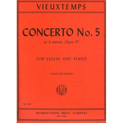 Concerto no.5 in A Minor, op.37, violin; Henri Vieuxtemps (International)
