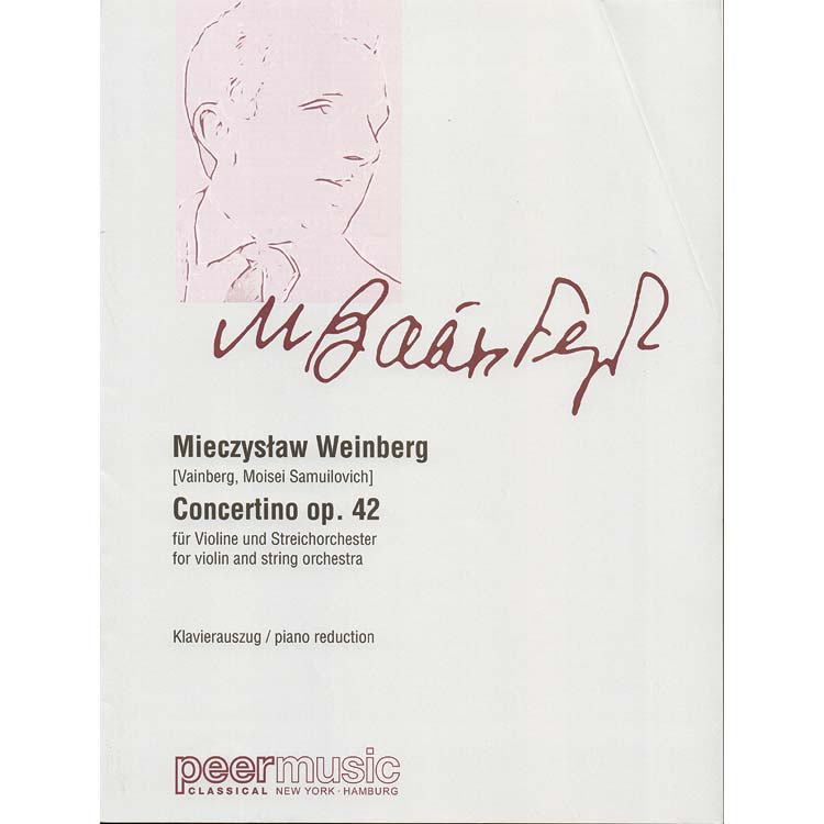 Concertino for violin and piano,op. 42; Meiczyslaw Weinberg (Peer Music International)