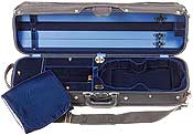 Bobelock 1017 Hill Style Oblong 4/4 Violin Case with Wine Velvet Interior