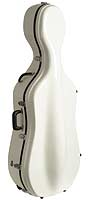 Bobelock 2000W White Fiberglass 4/4 Extra Large Cello Case