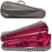 Gewa Liuteria Varianta Shaped Adjustable Black Viola Case with Red Interior