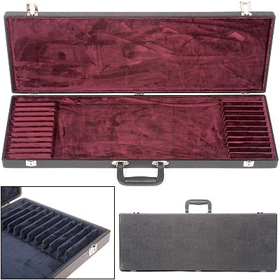 Bobelock Twelve Bow Case, Vinyl-Covered with Green Interior