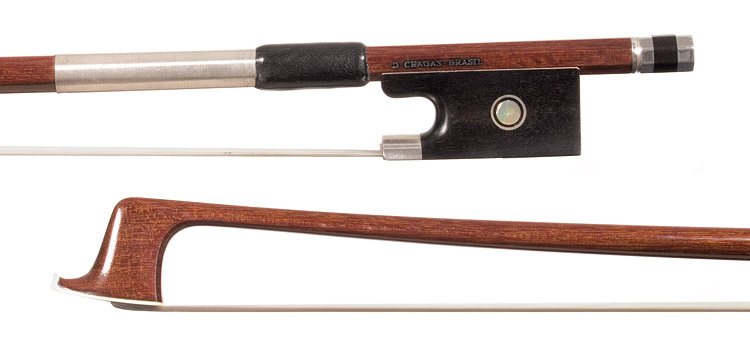 Arcos Brasil silver-mounted violin bow
