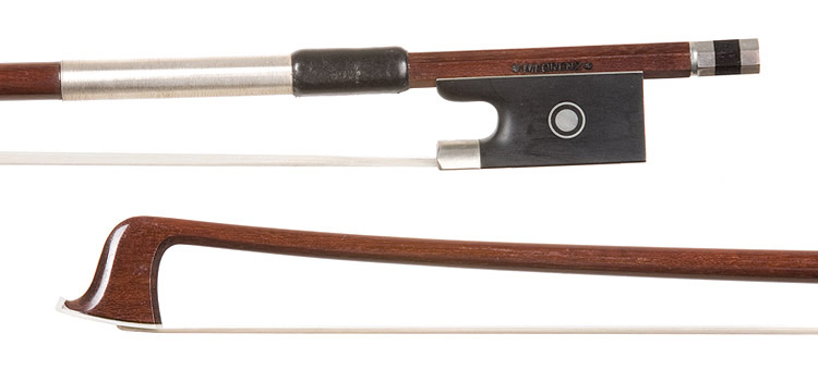 1/2 Horst John nickel-mounted violin bow