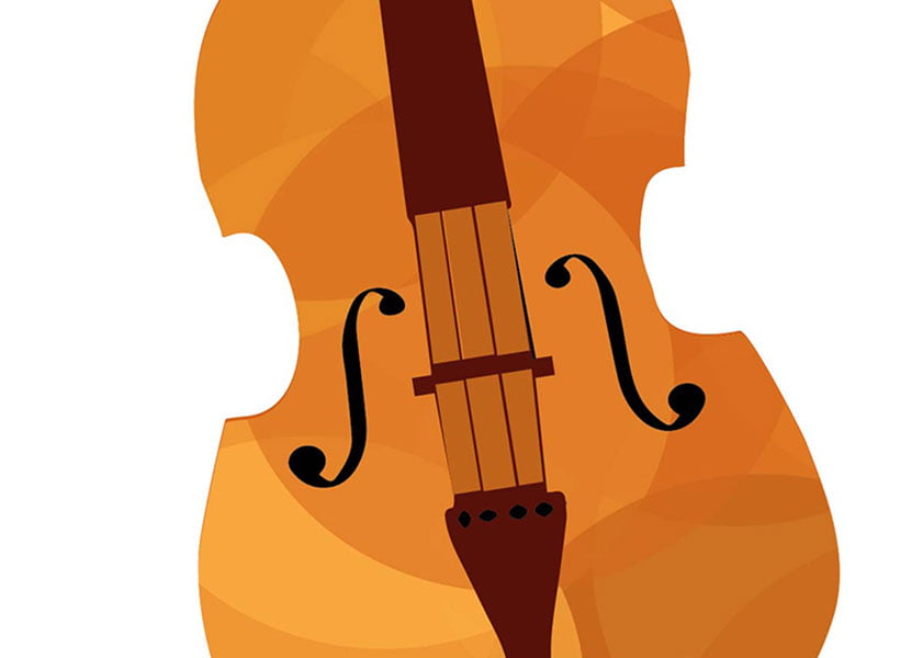Illustration of a double bass