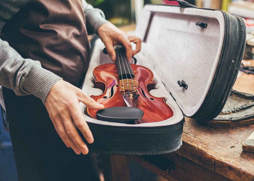 violin in a case