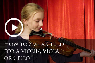 How to Size a Child for a Violin, Viola, or Cello