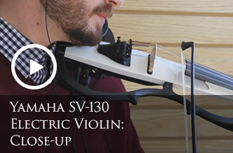 Yamaha SV-130 Electric Violin: Close-up